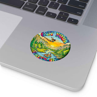 Get Your Creek On Round Vinyl Sticker — Clear Water Trading Co. (3" or 4")