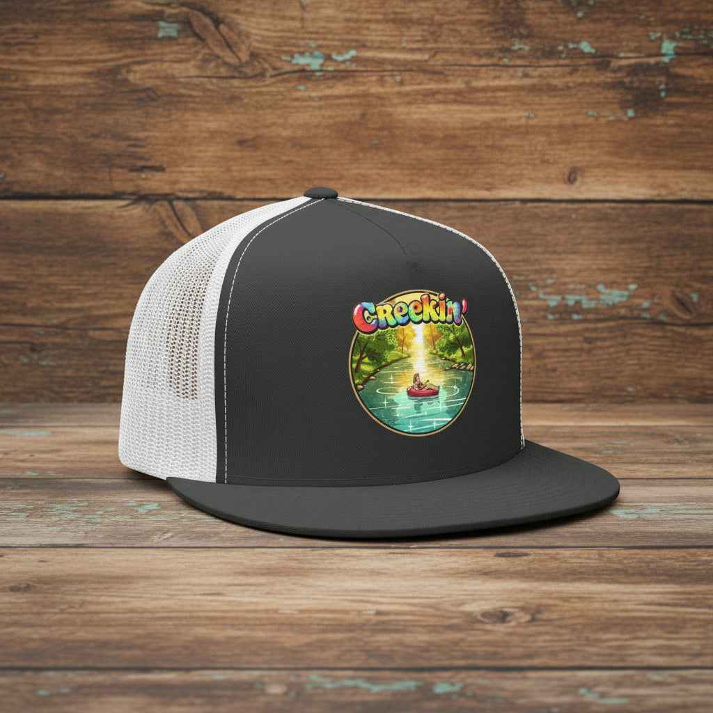 Creek Life Trucker Cap – “CREEKIN' a way of life, A way of Livin'” Vintage Snapback