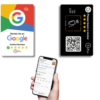 NFC Google Review Tap Cards (2-Pack) - Boost GMB Ranking