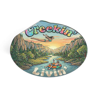 Creekin' Creek Life Round Vinyl Sticker — Clear Water Trading Co. (3" & 4")