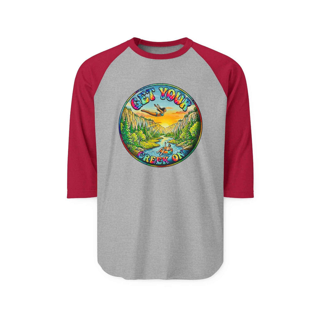 Creek Life Raglan Shirt — "Get Your Creek On" Mid-Sleeve