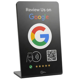 Google Review Stand - NFC & QR Tap To Review System