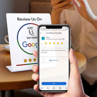 Google Review Stand NFC + QR Tap Sign Review Stands