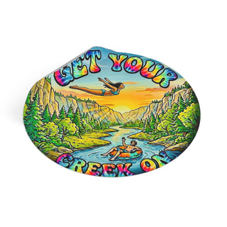 Get Your Creek On Round Vinyl Sticker — Clear Water Trading Co. (3" or 4")