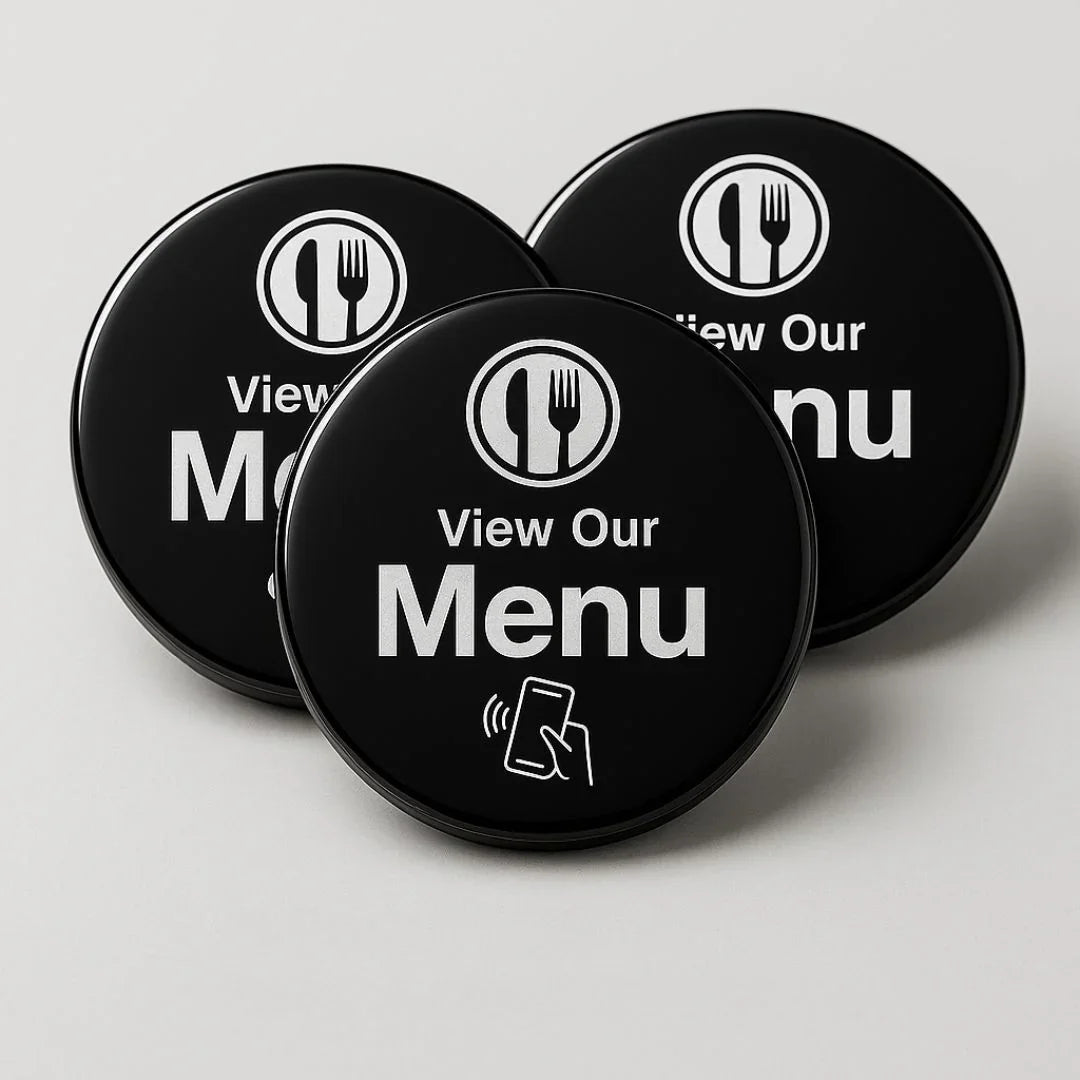 NFC Menu Sticker for Restaurants, Cafes & Bars (2026 May Smart Chip)