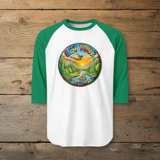 Creek Life Raglan Shirt — "Get Your Creek On" Mid-Sleeve