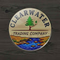 Clear Water Trading Co. Round Vinyl Sticker – 3" x 3" & 5" x 5" (Official Logo)
