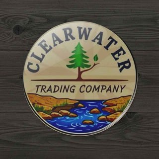 Clear Water Trading Co. Round Vinyl Sticker – 3" x 3" & 5" x 5" (Official Logo)
