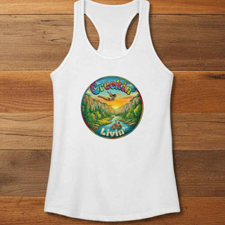 Creekin' Livin' Women's Racerback Tank — Clearwater Trading Co. Outdoor Creek Life