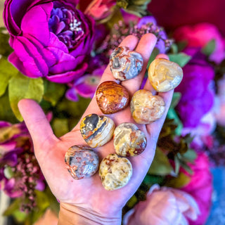 3 cm Crazy Lace Agate Hearts for Valentines Day Gifts