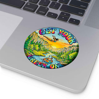 Get Your Creek On Round Vinyl Sticker — Clear Water Trading Co. (3" or 4")