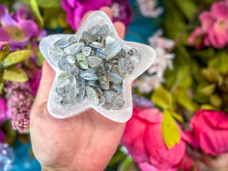 4 oz LABRADORITE crystal chips
