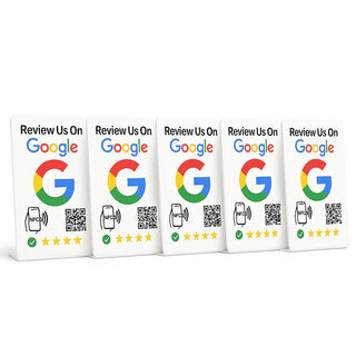 NFC Google Review Stand (5-Pack) - Premium Review Collection Kit