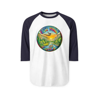 Creek Life Raglan Shirt — "Get Your Creek On" Mid-Sleeve