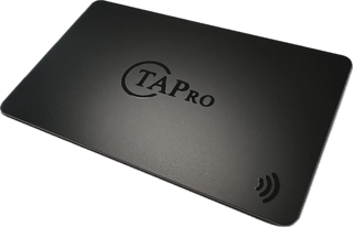 Digital NFC Business Card - Matte Black One-Tap Contactless Share