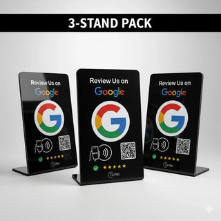 Google Review Stand NFC + QR Tap Sign Review Stands