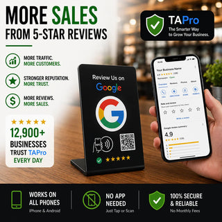 Google Review Stand - NFC & QR Tap To Review System