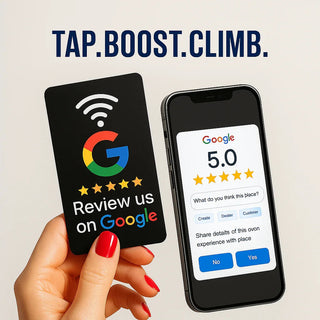 Smart NFC Google Review Card - Retail & Restaurant GMB Booster