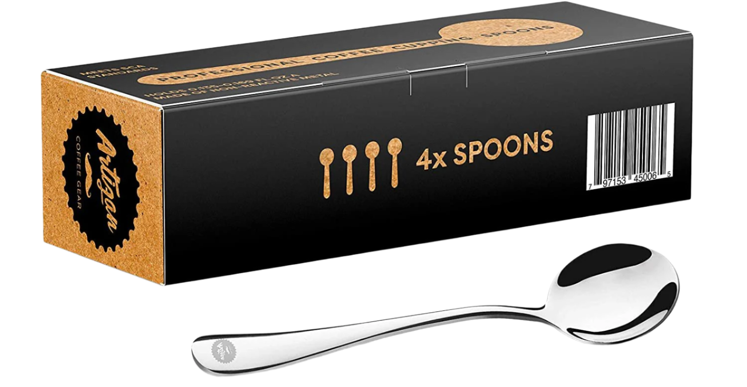 Specialty Coffee Association (SCA) Compliant - Coffee Cupping Spoon - Set of 4 Spoons