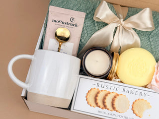 Get Well Soon Gift Boxes – Cozy Blanket & Mug Support Set