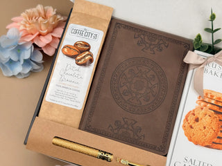 Corporate Gift Box for Employees & Coworkers with Journal, Pen & Gourmet Treats