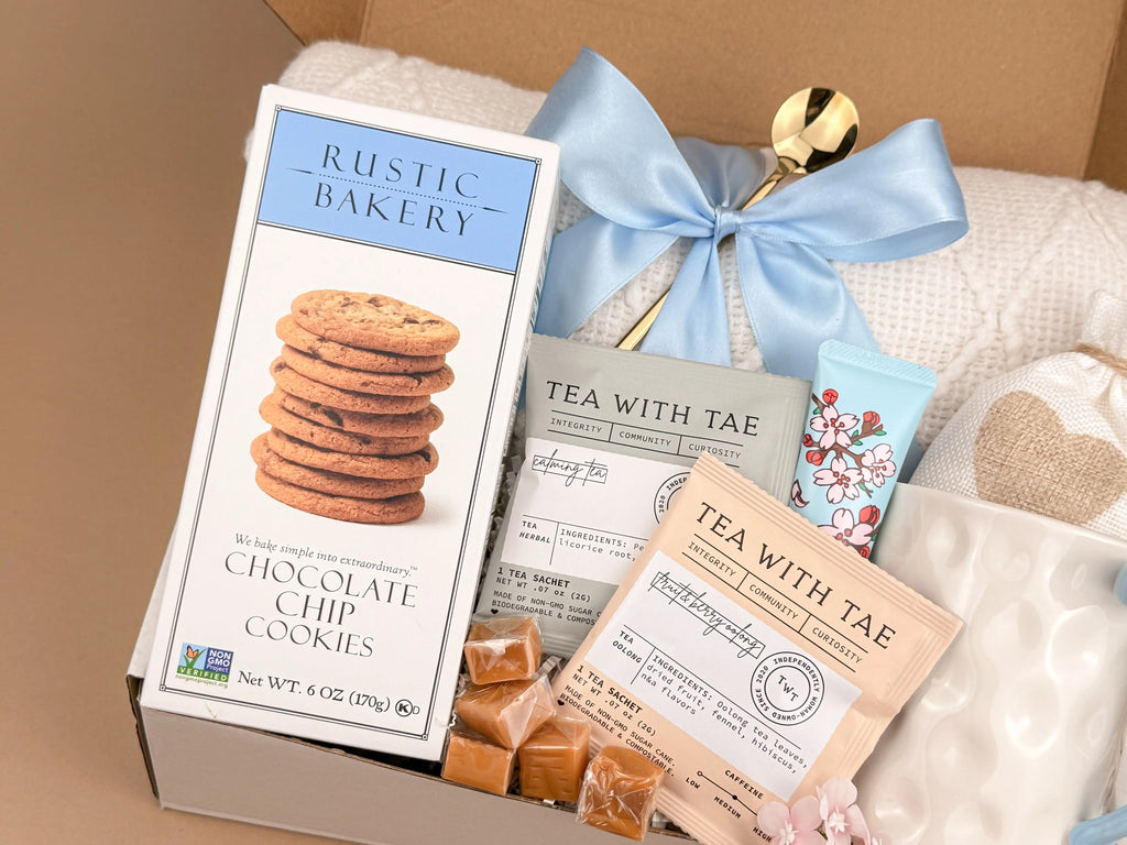 Care Packages for Her – Luxury Blanket, Mug & Tea Set