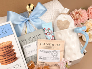 Care Packages for Her – Luxury Blanket, Mug & Tea Set