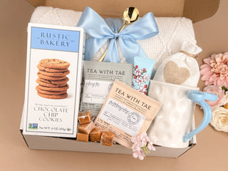 Care Packages for Her – Luxury Blanket, Mug & Tea Set