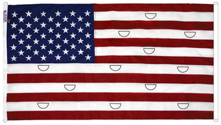 AerialVent™ Ventilated Polyester American Flag for Aerial Display | Made in USA