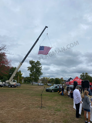 AerialVent™ Ventilated Polyester American Flag for Aerial Display | Made in USA