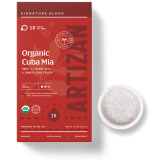 Organic Cuba Mia Espresso ESE Coffee Pods, Dark Roast - 18 Pods