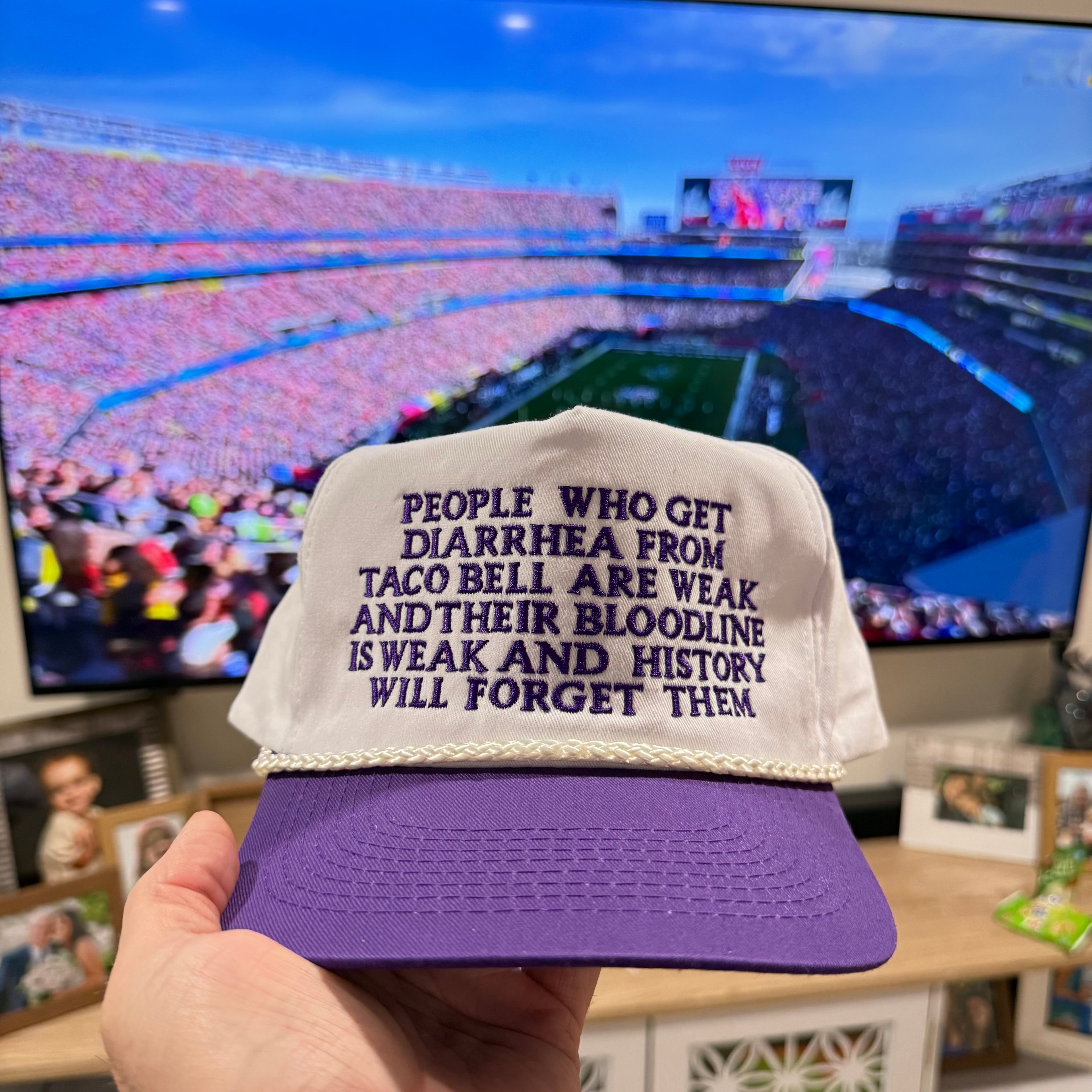 People Who Get Diarrhea Custom Embroidered Hat