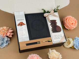 Employee Appreciation Gift Box with Embossed Journal, Pen & Chocolate Treats