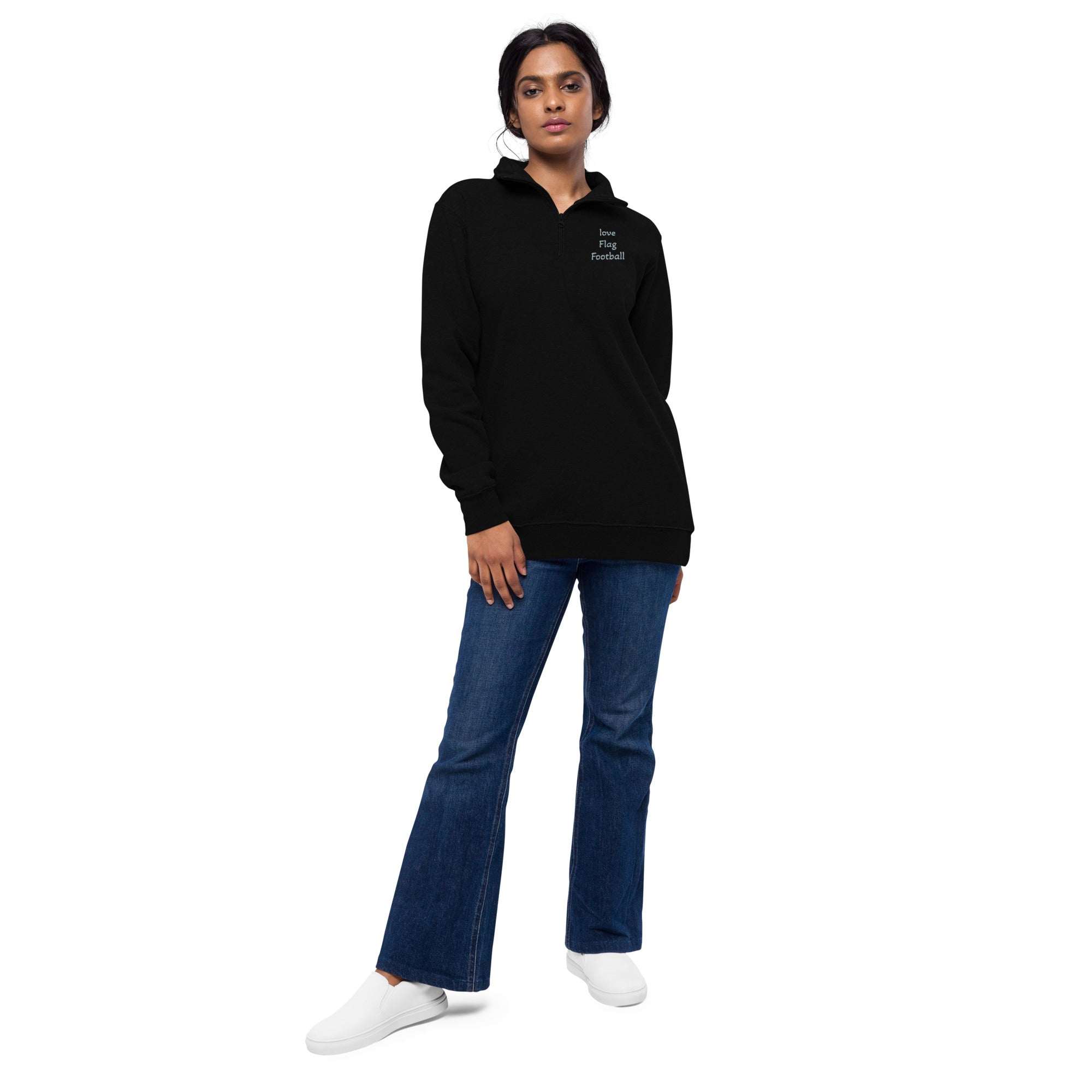 Fleece Pullover Flag Football - Quarter Zipper - L2N2