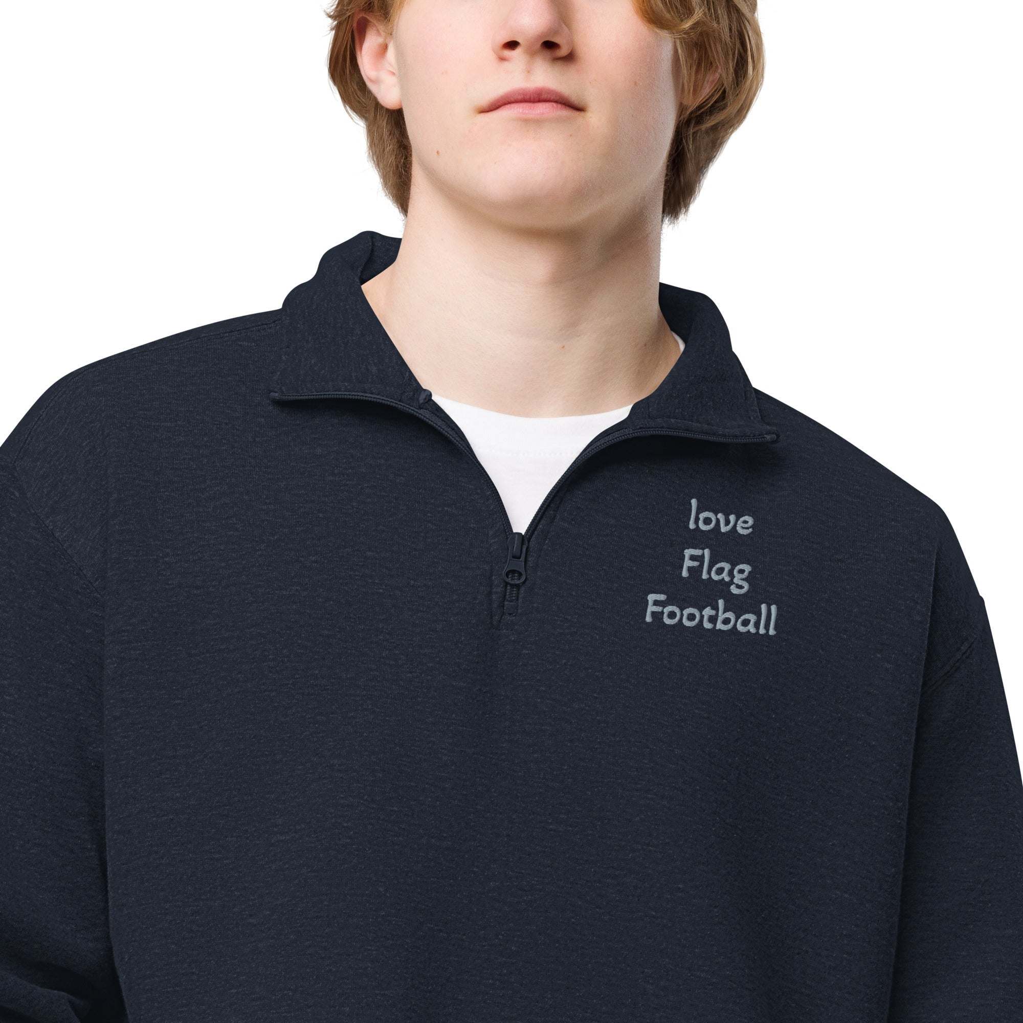 Fleece Pullover Flag Football - Quarter Zipper - L2N2