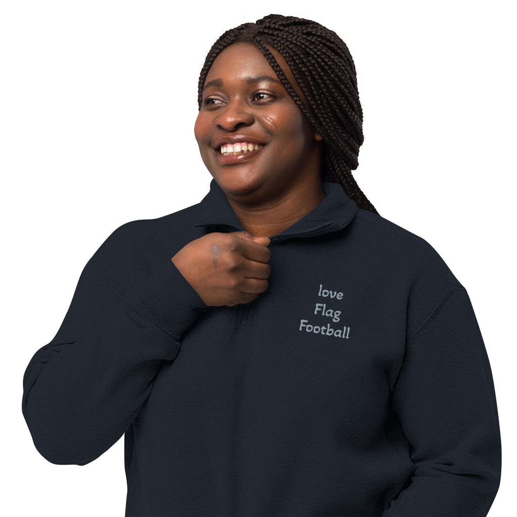 Fleece Pullover Flag Football - Quarter Zipper - L2N2