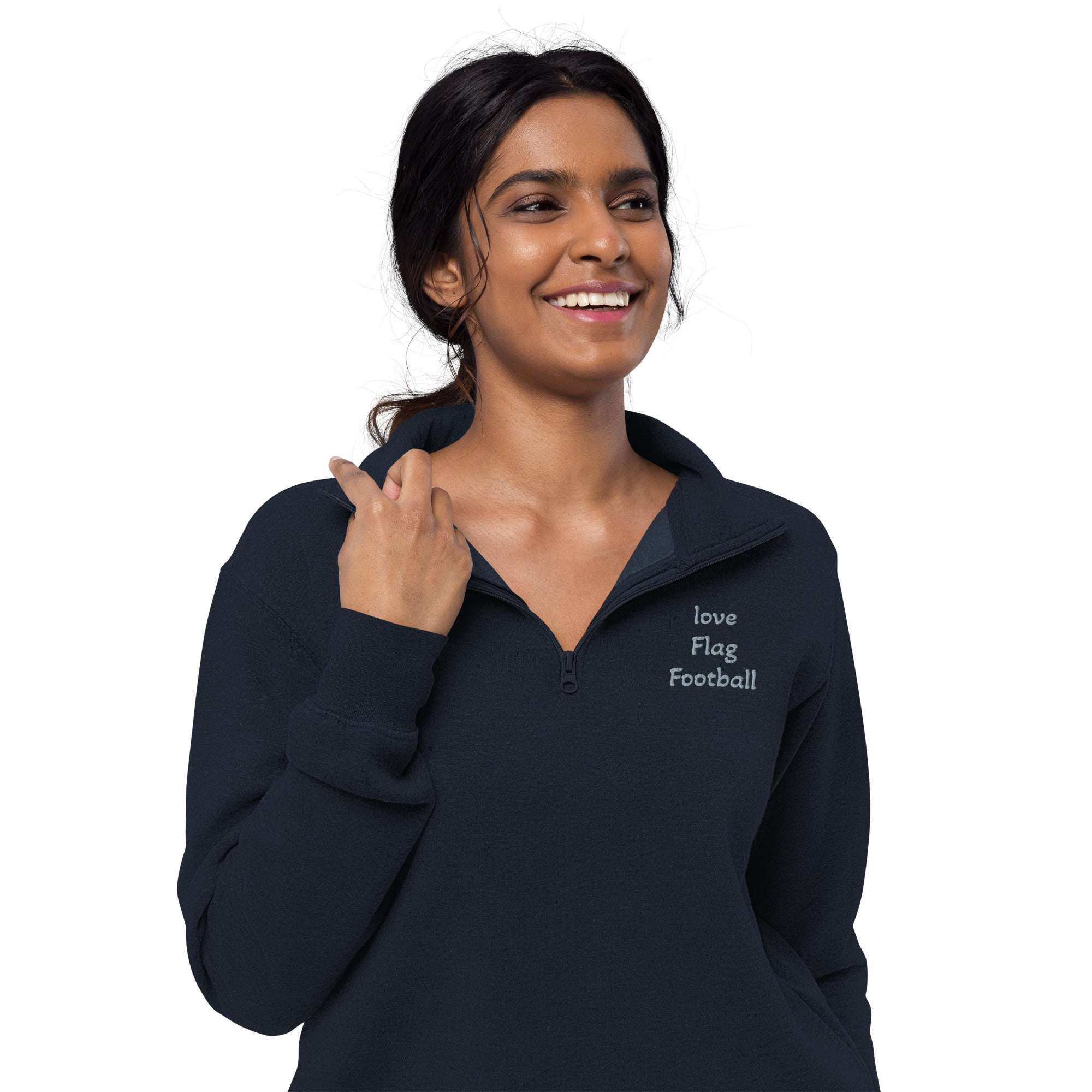 Fleece Pullover Flag Football - Quarter Zipper - L2N2