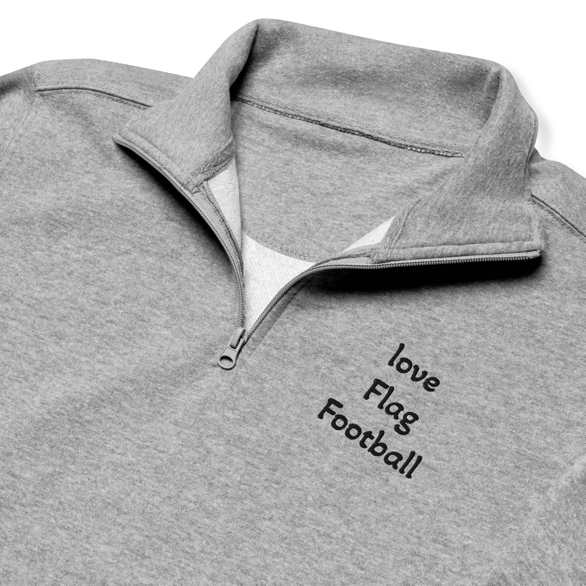 Fleece Pullover Flag Football - Quarter Zipper - L2N2