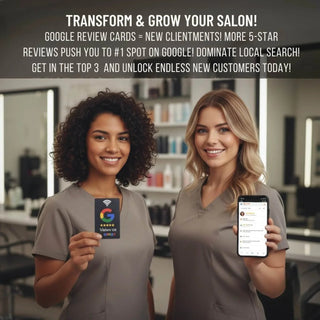 Google Review Card (NFC Chip) - No Monthly Fees, One-Tap Setup