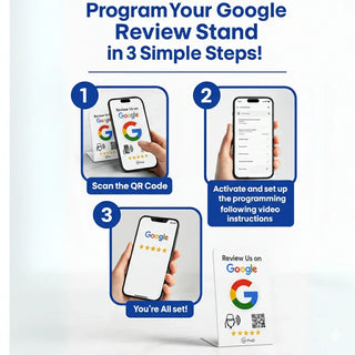 Google Review Stand NFC + QR Tap Sign Review Stands