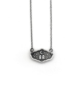 Sterling Silver Ghost in Love Necklace