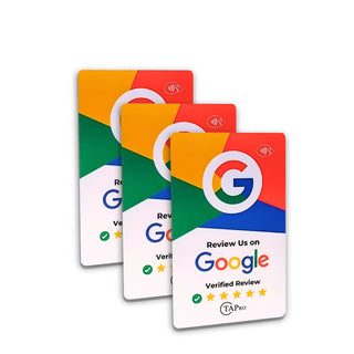 NFC Google Review Cards (3-Pack) - High-Velocity 5-Star Review Kit