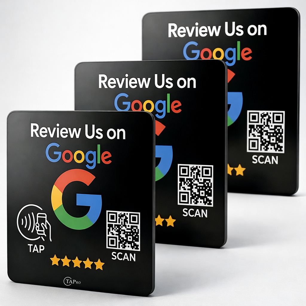 Google Review Nfc Sticker (2x2)– Tap to Review System for Businesses