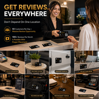 Google Review QR Code Card  | 3M NFC Chip Technology - TAPro