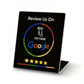 Durable NFC Google Review Stand - Universal Tap-to-Review Device