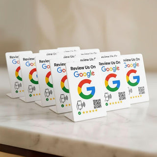 Google Review Stand NFC + QR Tap Sign Review Stands