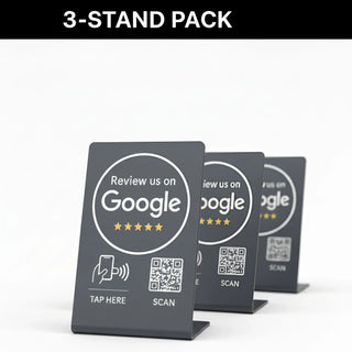 Google Review Stand NFC + QR Tap Sign Review Stands