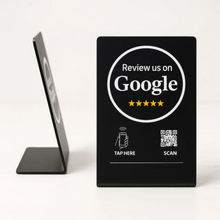 Google Review Stand NFC + QR Tap Sign Review Stands