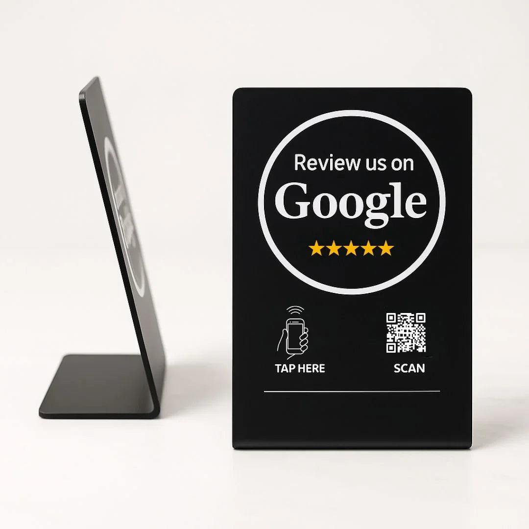 Google Review Stand NFC + QR Tap Sign Review Stands