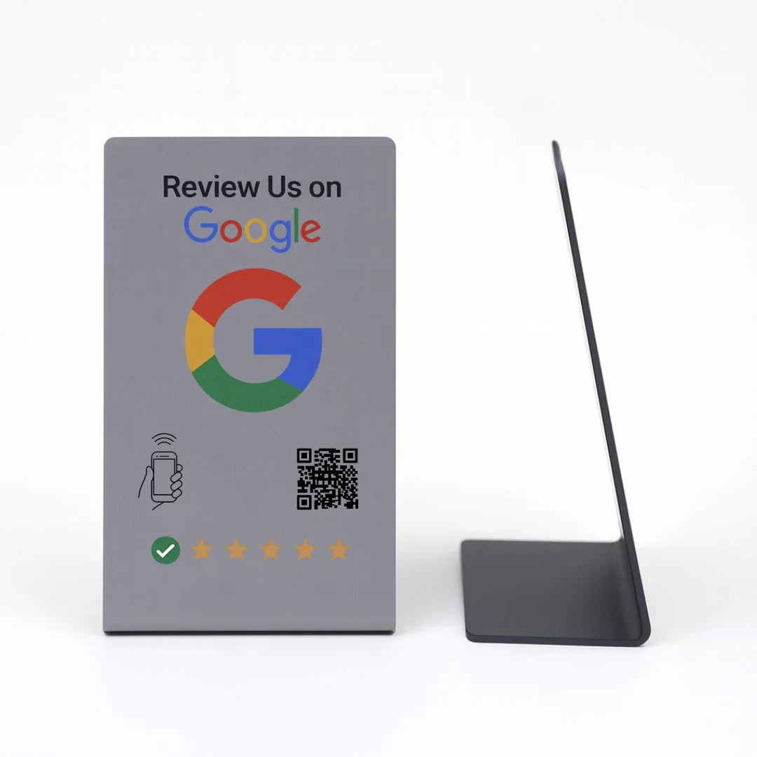 Google Review Stand NFC + QR Tap Sign Review Stands